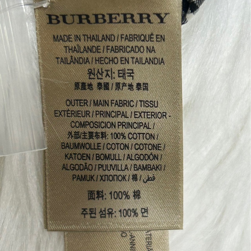 Burberry 格紋翻領長袖襯衫,黑色 L碼(180/100A),全新帶吊牌。-11