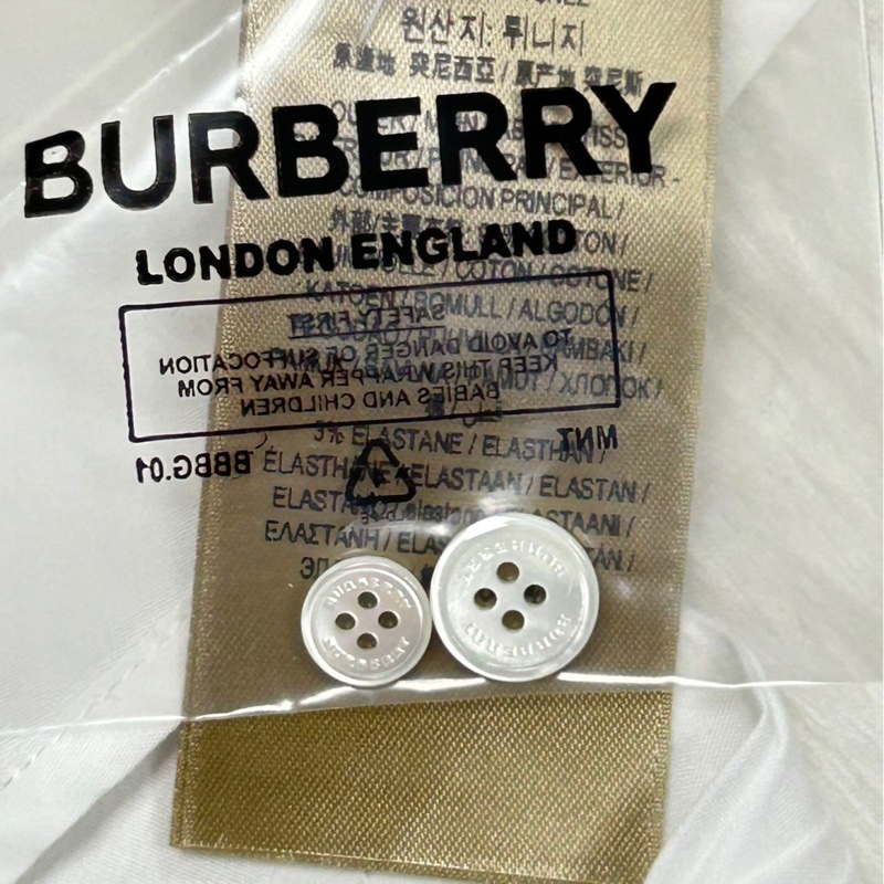 Burberry 白色長袖襯衫,全新帶吊牌,M碼(180/95A)-6