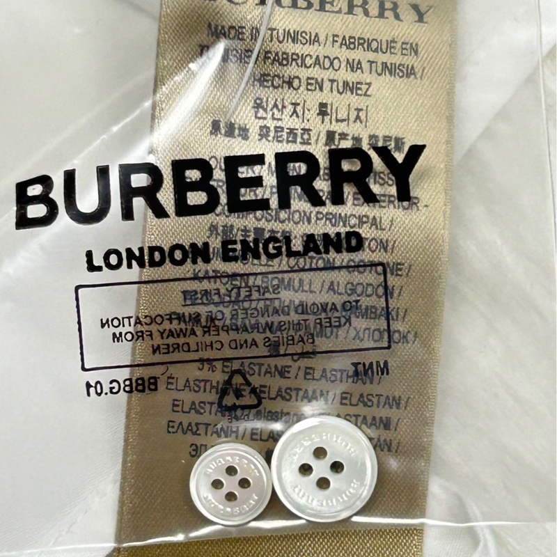 Burberry 白色長袖襯衫,全新帶吊牌,M碼(180/95A)-13