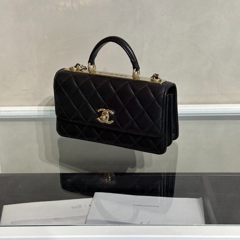 CHANEL Handle Trendy WOC - 黑金-5