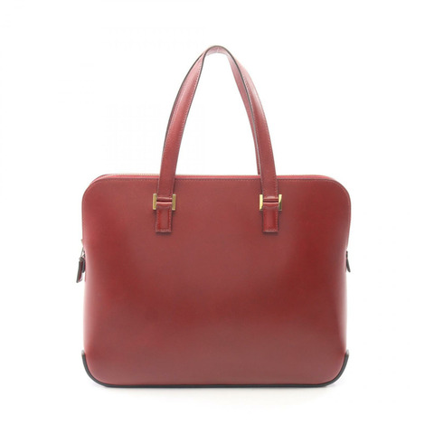 HERMES Escapada 手提包 F 小牛皮 Rouge H 二手 GHW