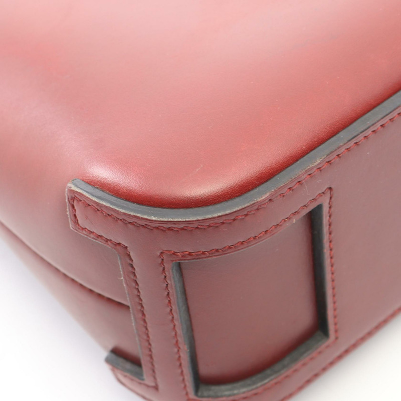 HERMES Escapada 手提包 F 小牛皮 Rouge H 二手 GHW-5