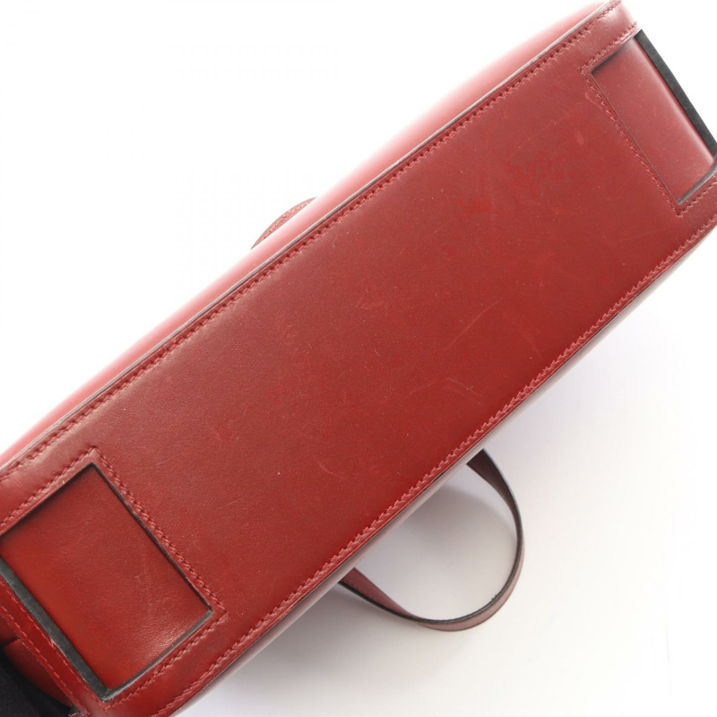 HERMES Escapada 手提包 F 小牛皮 Rouge H 二手 GHW-6