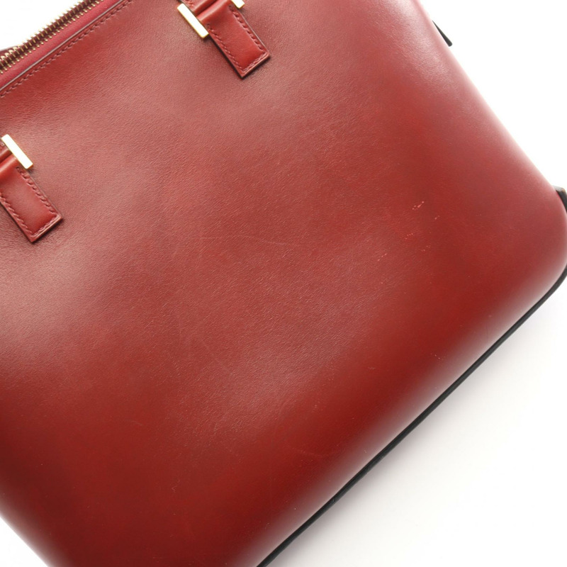 HERMES Escapada 手提包 F 小牛皮 Rouge H 二手 GHW-8