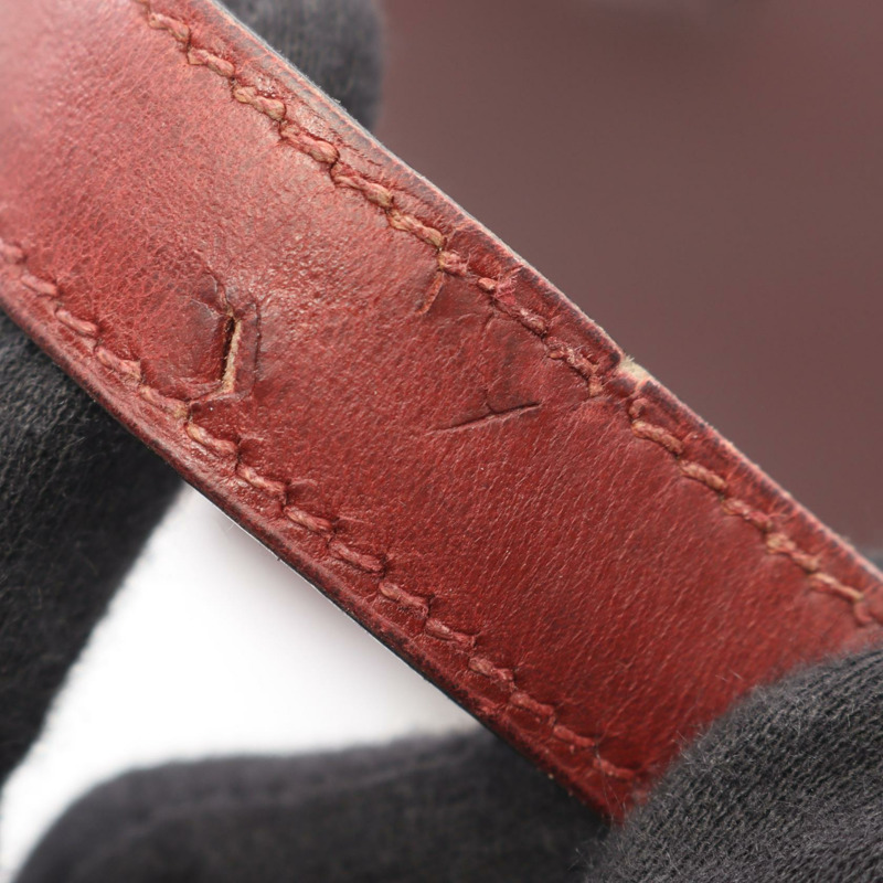 HERMES Escapada 手提包 F 小牛皮 Rouge H 二手 GHW-9