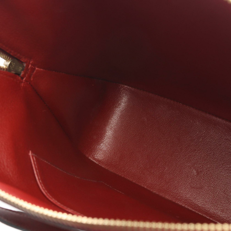HERMES Escapada 手提包 F 小牛皮 Rouge H 二手 GHW-13