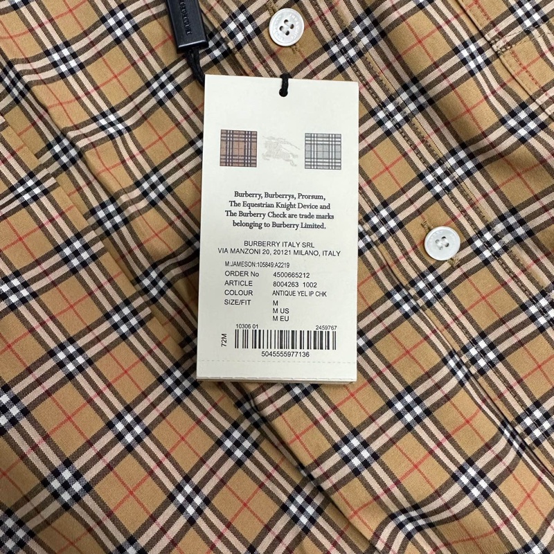 Burberry 經典格紋襯衫,全新帶吊牌,M碼-3