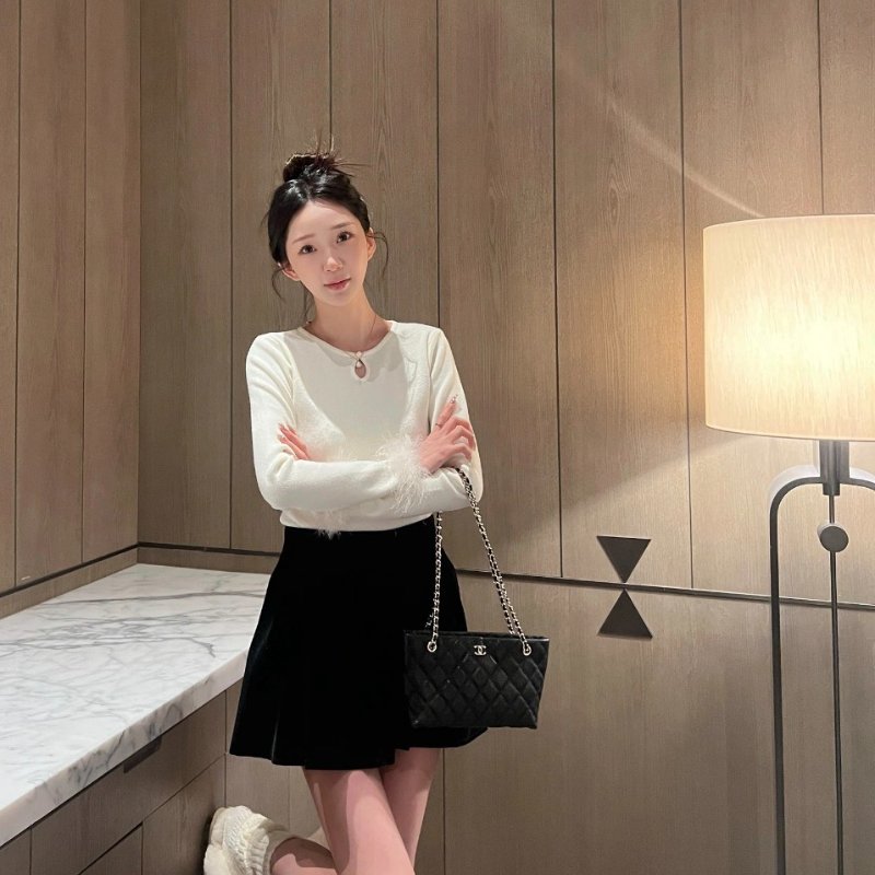 CHANEL 25B粒面牛皮Mini Totoe - 黑金-10