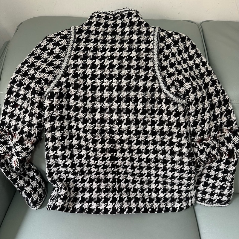 (042)Chanel 千鳥格外套,17年秀款正品,38碼。-1