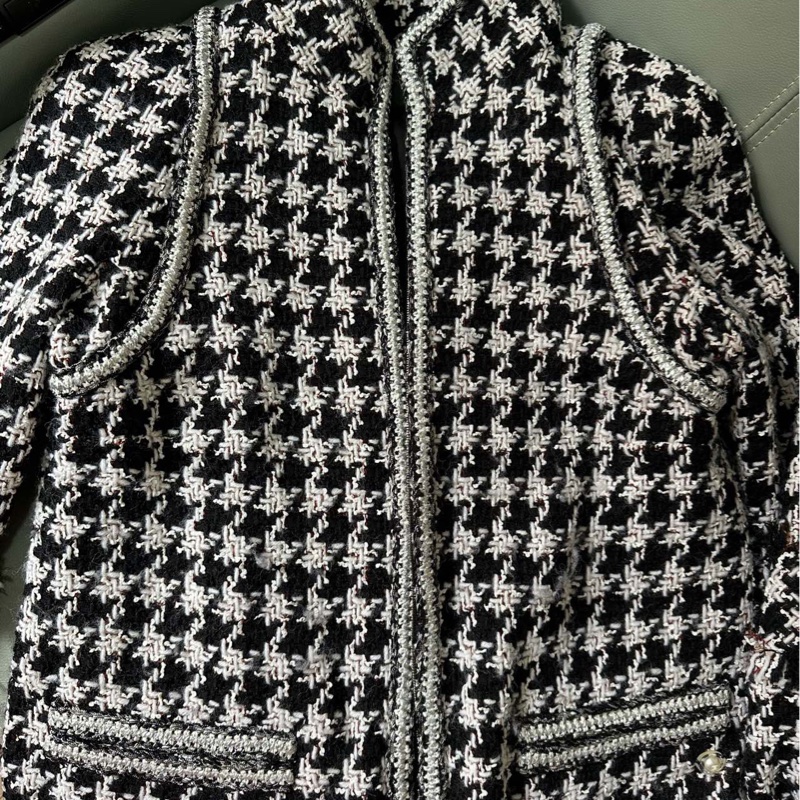 (042)Chanel 千鳥格外套,17年秀款正品,38碼。-6