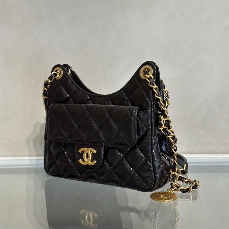 CHANEL 天貓精靈 - 小號黑金-4