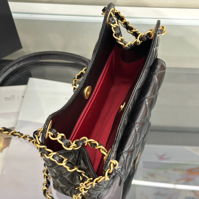 CHANEL 天貓精靈 - 小號黑金-6