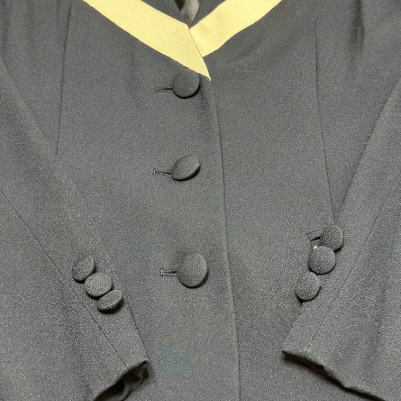 Moschino Cheap and Chic 1990s 漫畫風撞色滾邊西裝外套-16