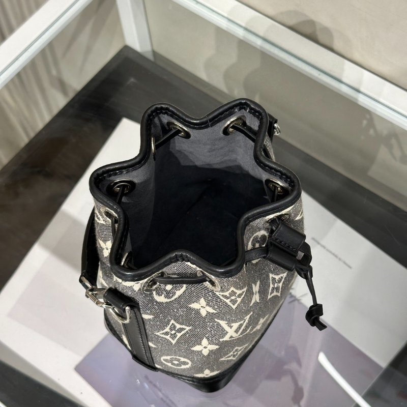LOUIS VUITTON Nano Noe - 單寧刺繡-5