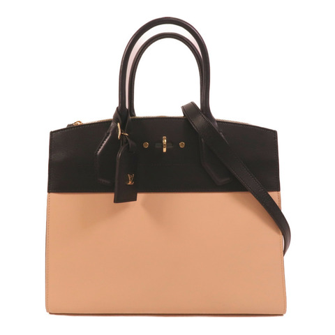 LOUIS VUITTON 皮革City Steamer MM手挽肩背兩用袋