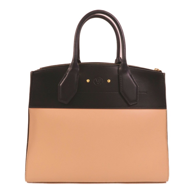 LOUIS VUITTON 皮革City Steamer MM手挽肩背兩用袋-1