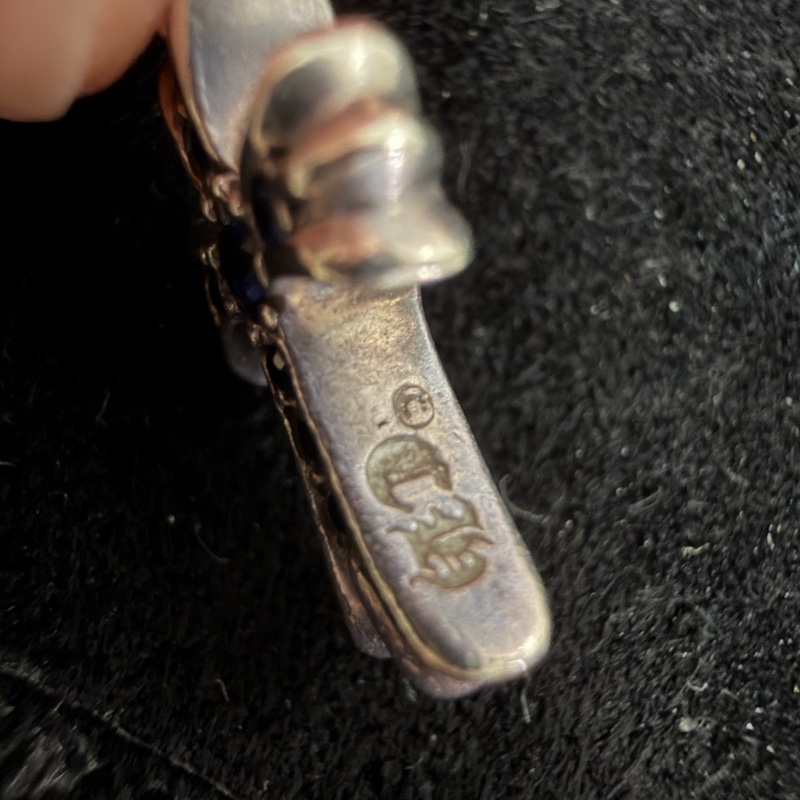 Chrome hearts 925銀藍寶石 有單-3