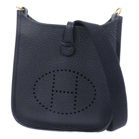 HERMES Clemence皮革Evelyne TPM肩背袋Noir