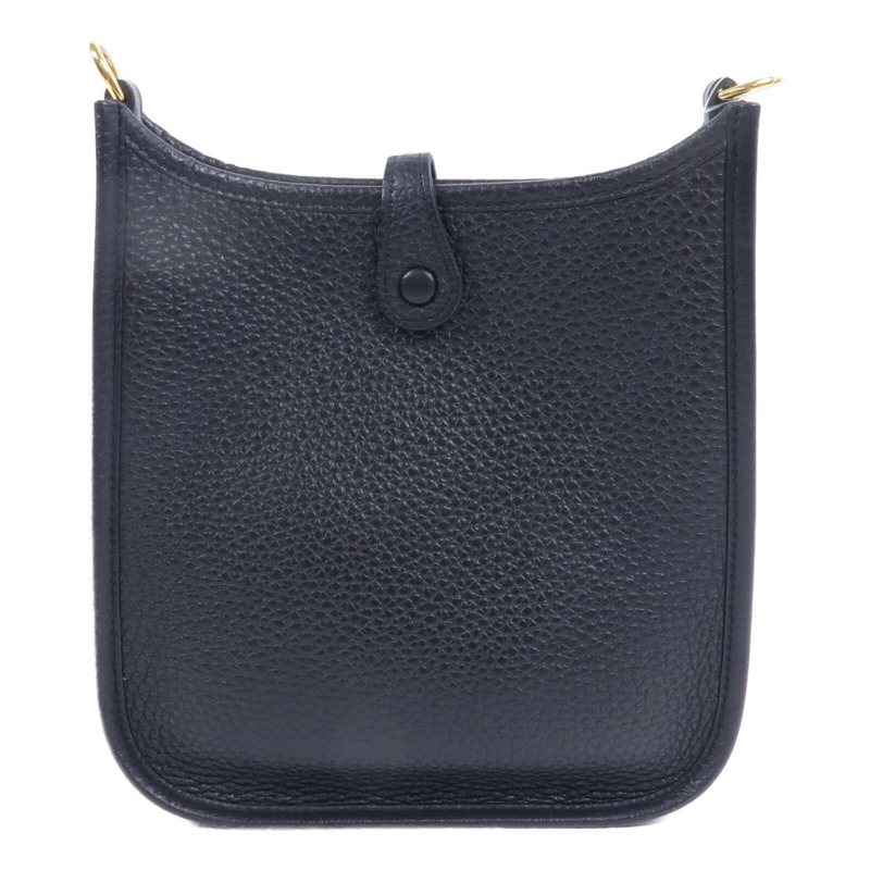 HERMES Clemence皮革Evelyne TPM肩背袋Noir-1