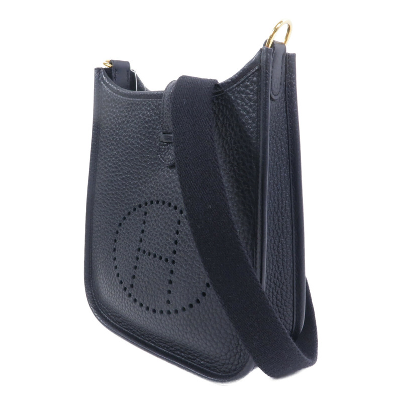 HERMES Clemence皮革Evelyne TPM肩背袋Noir-2