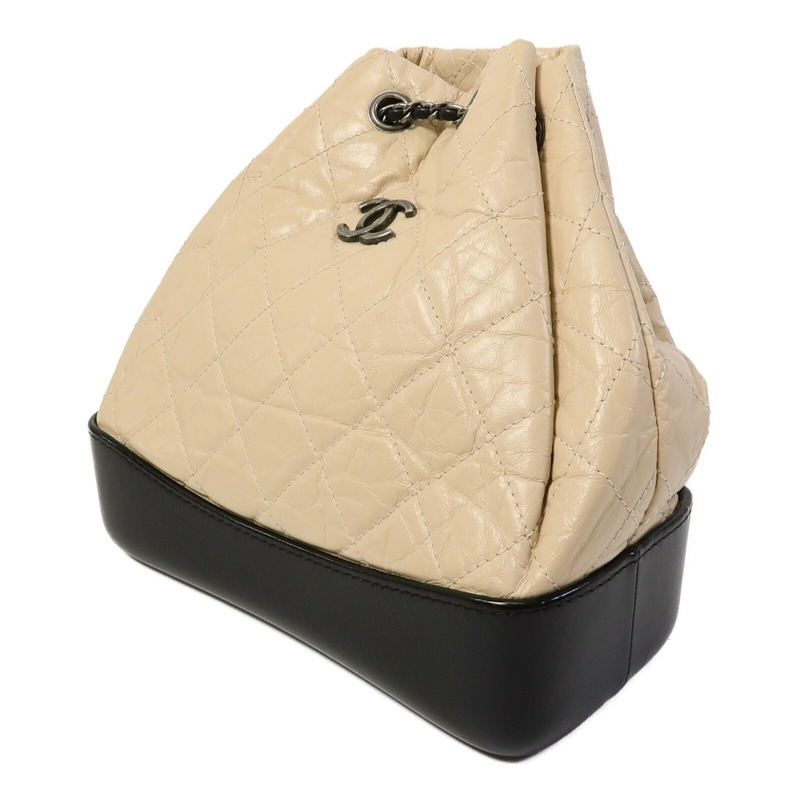 CHANEL 牛皮皮革Gabrielle BackPack鏈帶背包-1