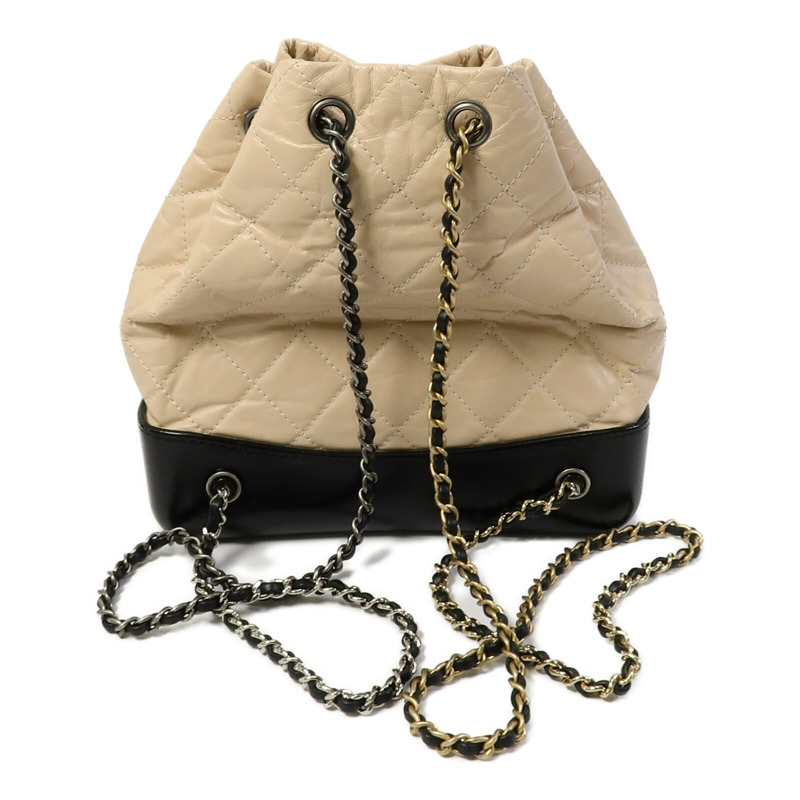 CHANEL 牛皮皮革Gabrielle BackPack鏈帶背包-2