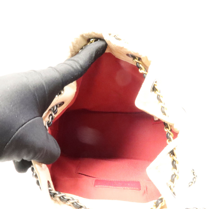 CHANEL 牛皮皮革Gabrielle BackPack鏈帶背包-4
