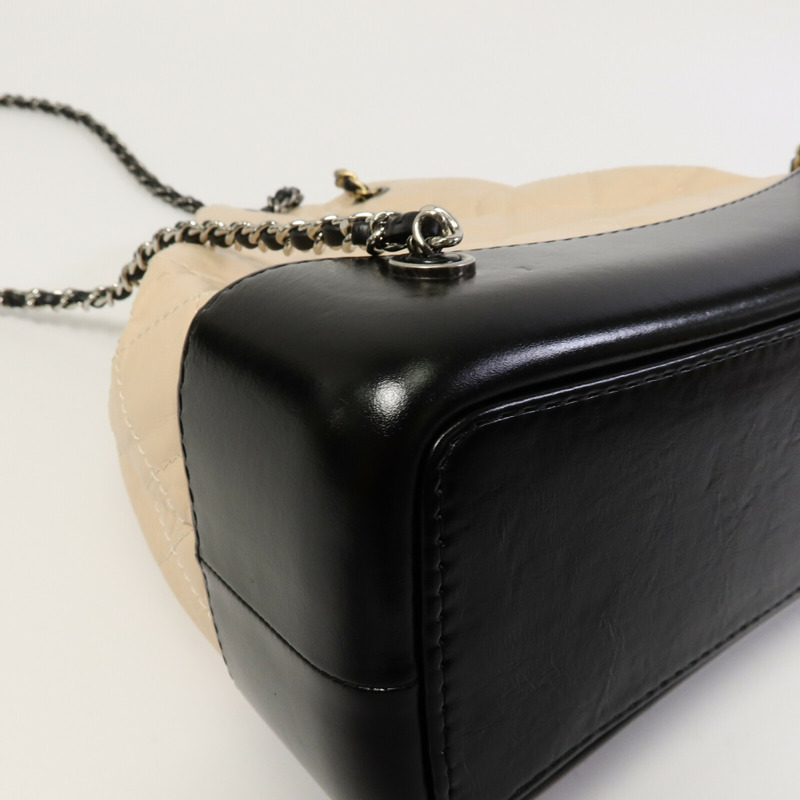 CHANEL 牛皮皮革Gabrielle BackPack鏈帶背包-13