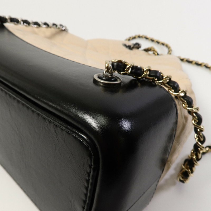 CHANEL 牛皮皮革Gabrielle BackPack鏈帶背包-14