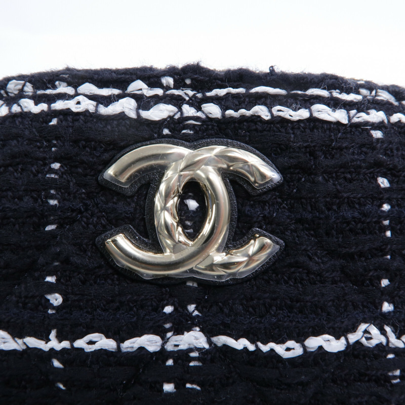 CHANEL 粗花呢Chain Shoulder鏈帶肩背袋-6