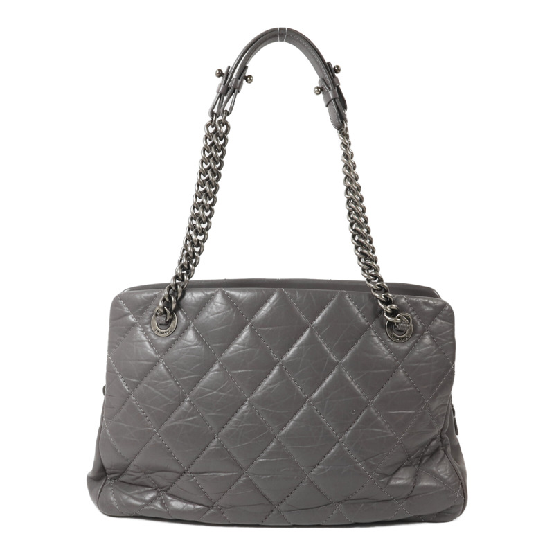CHANEL 牛皮皮革Chain Shoulder鏈帶肩背袋-1