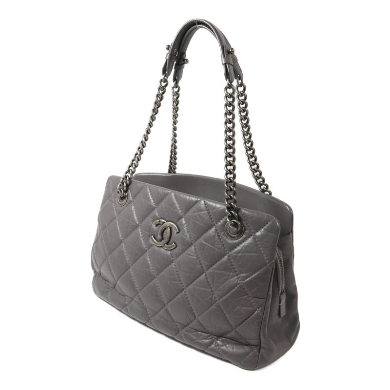 CHANEL 牛皮皮革Chain Shoulder鏈帶肩背袋-2