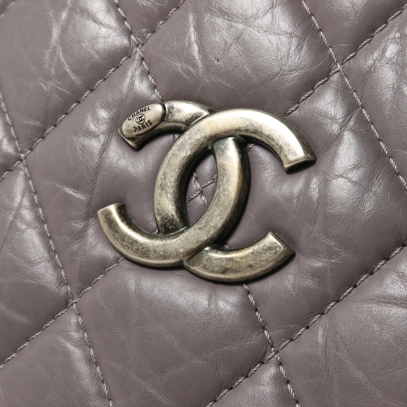 CHANEL 牛皮皮革Chain Shoulder鏈帶肩背袋-10