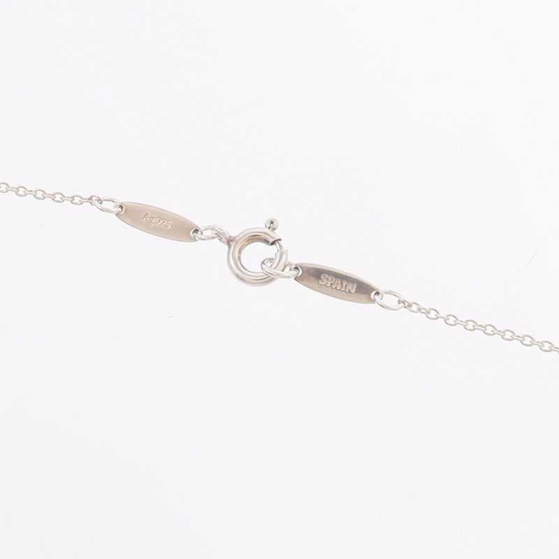 TIFFANY&CO 925純銀Open Heart Pendant With Diamond SM鑽石項鍊-4