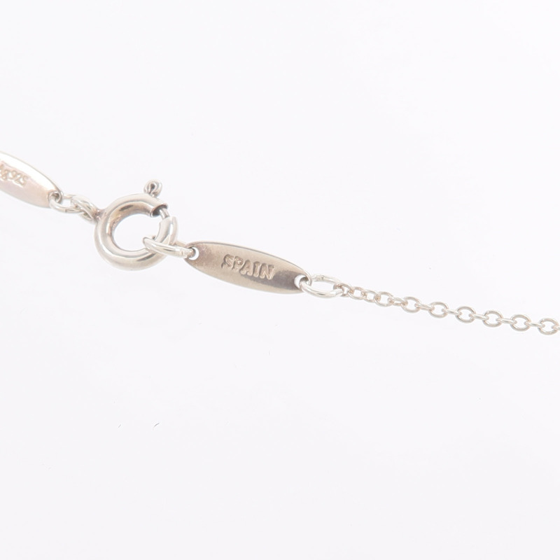 TIFFANY&CO 925純銀Open Heart Pendant With Diamond SM鑽石項鍊-5