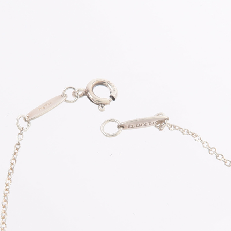 TIFFANY&CO 925純銀Open Heart Pendant With Diamond SM鑽石項鍊-6