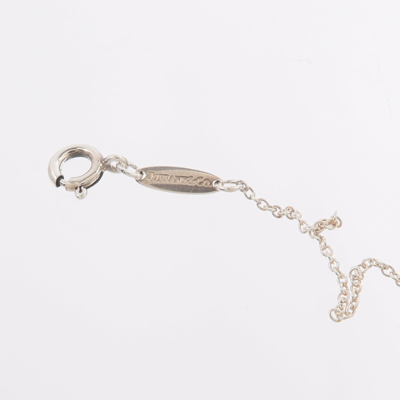 TIFFANY&CO 925純銀Open Heart Pendant With Diamond SM鑽石項鍊-8