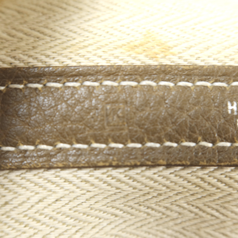 HERMES Negonda皮革Garden Party TPM手挽袋Etoupe-6