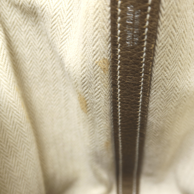 HERMES Negonda皮革Garden Party TPM手挽袋Etoupe-13