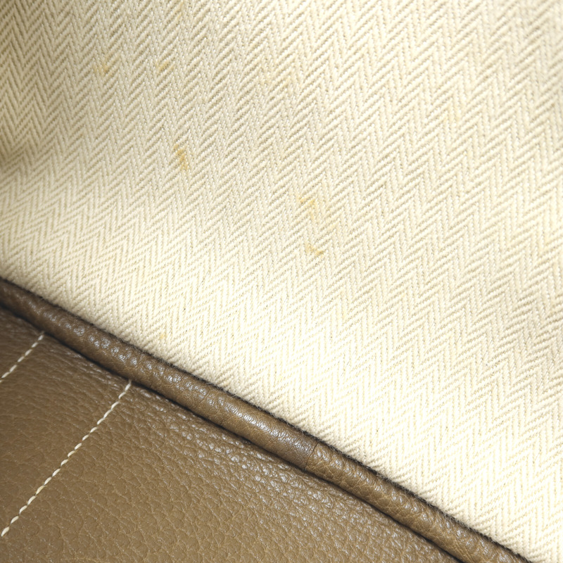 HERMES Negonda皮革Garden Party TPM手挽袋Etoupe-14