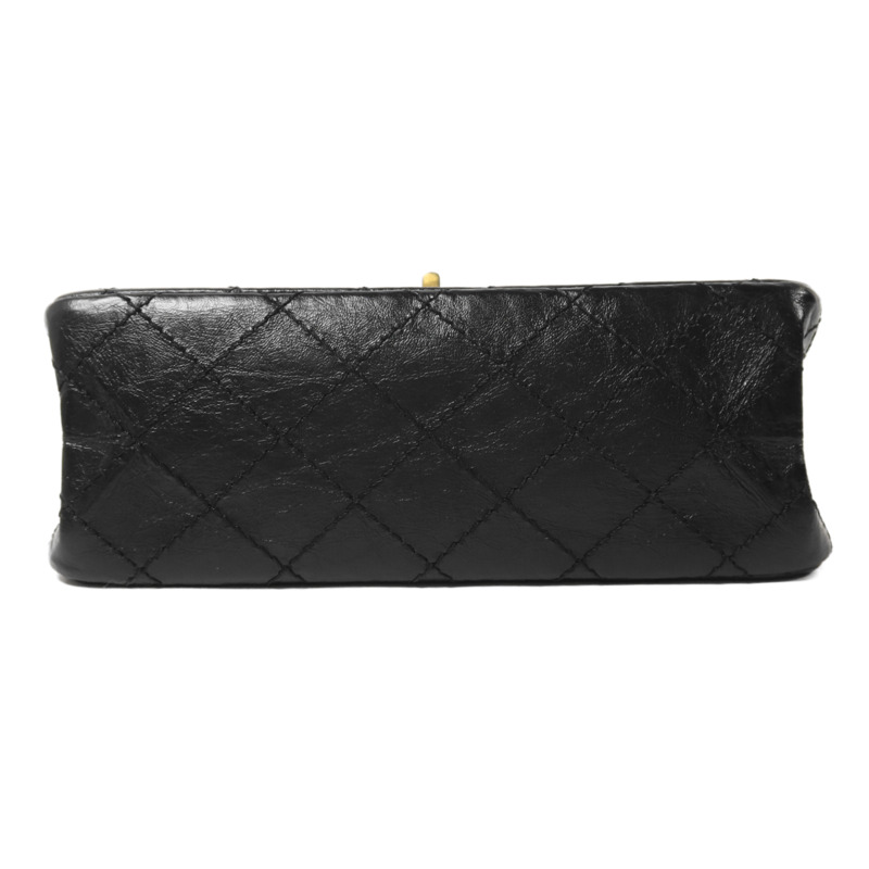CHANEL 牛皮皮革2.55 Mini鏈帶手挽肩背兩用袋-3