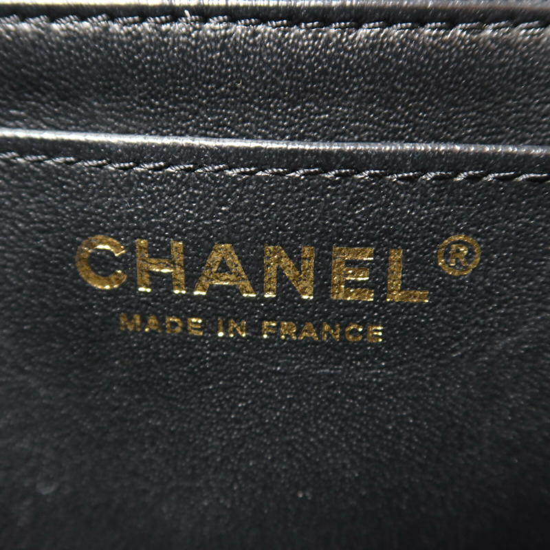 CHANEL 牛皮皮革2.55 Mini鏈帶手挽肩背兩用袋-5