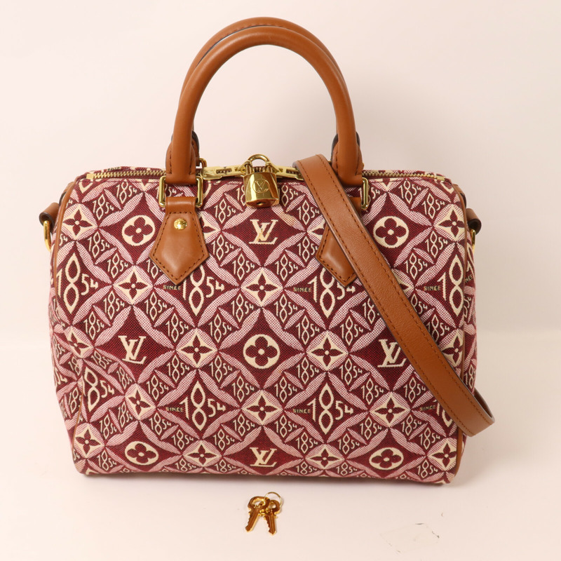 LOUIS VUITTON Monogram Jacquard Since 1854 Speedy Bandouliere 25手挽肩背兩用袋-8