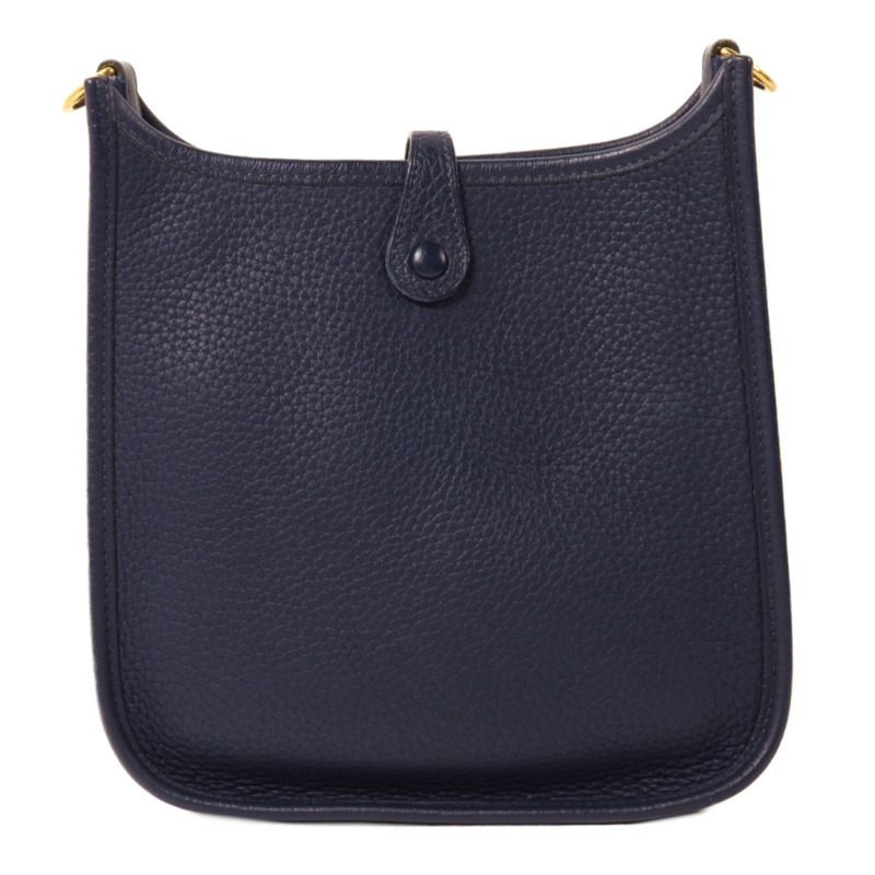 HERMES Clemence皮革Evelyne TPM肩背袋Bleu Nuit-1