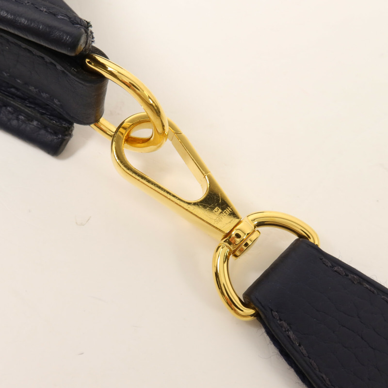 HERMES Clemence皮革Evelyne TPM肩背袋Bleu Nuit-9