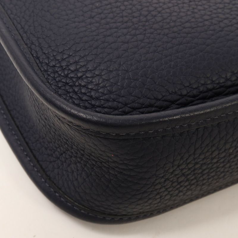 HERMES Clemence皮革Evelyne TPM肩背袋Bleu Nuit-12