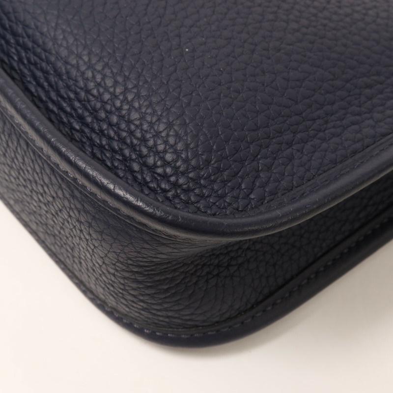 HERMES Clemence皮革Evelyne TPM肩背袋Bleu Nuit-13