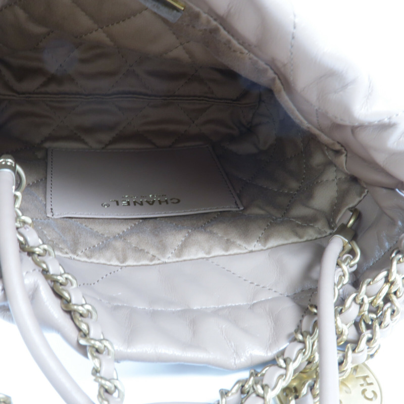 CHANEL 牛皮皮革Chanel 22 Mini鏈帶肩背袋-4