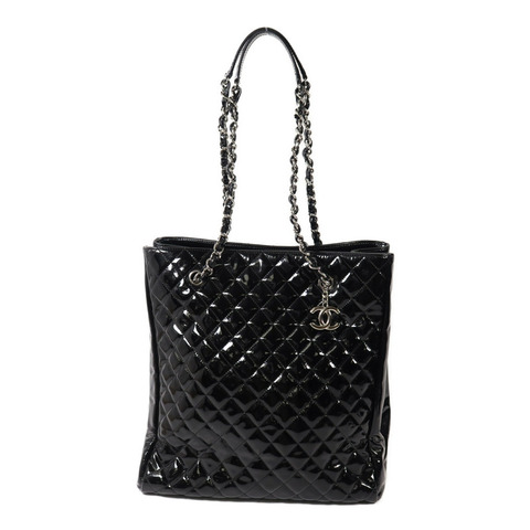 CHANEL 漆皮皮革Chain Shoulder鏈帶肩背袋