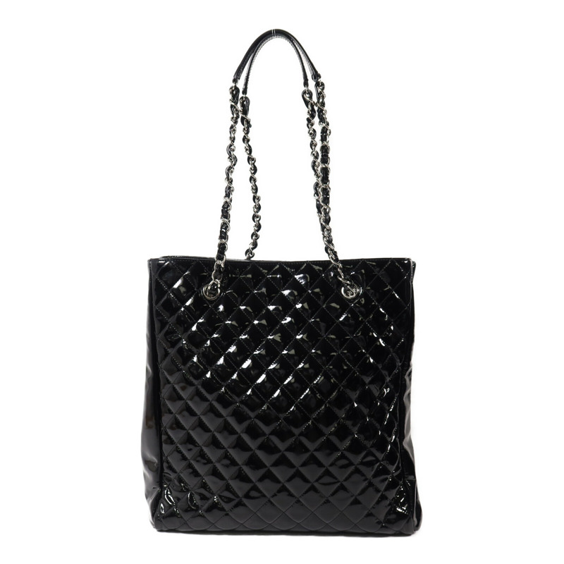 CHANEL 漆皮皮革Chain Shoulder鏈帶肩背袋-1